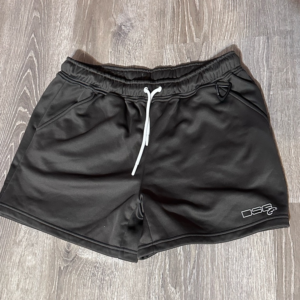 DSG Black Athletic Women's Shorts with White Drawstring